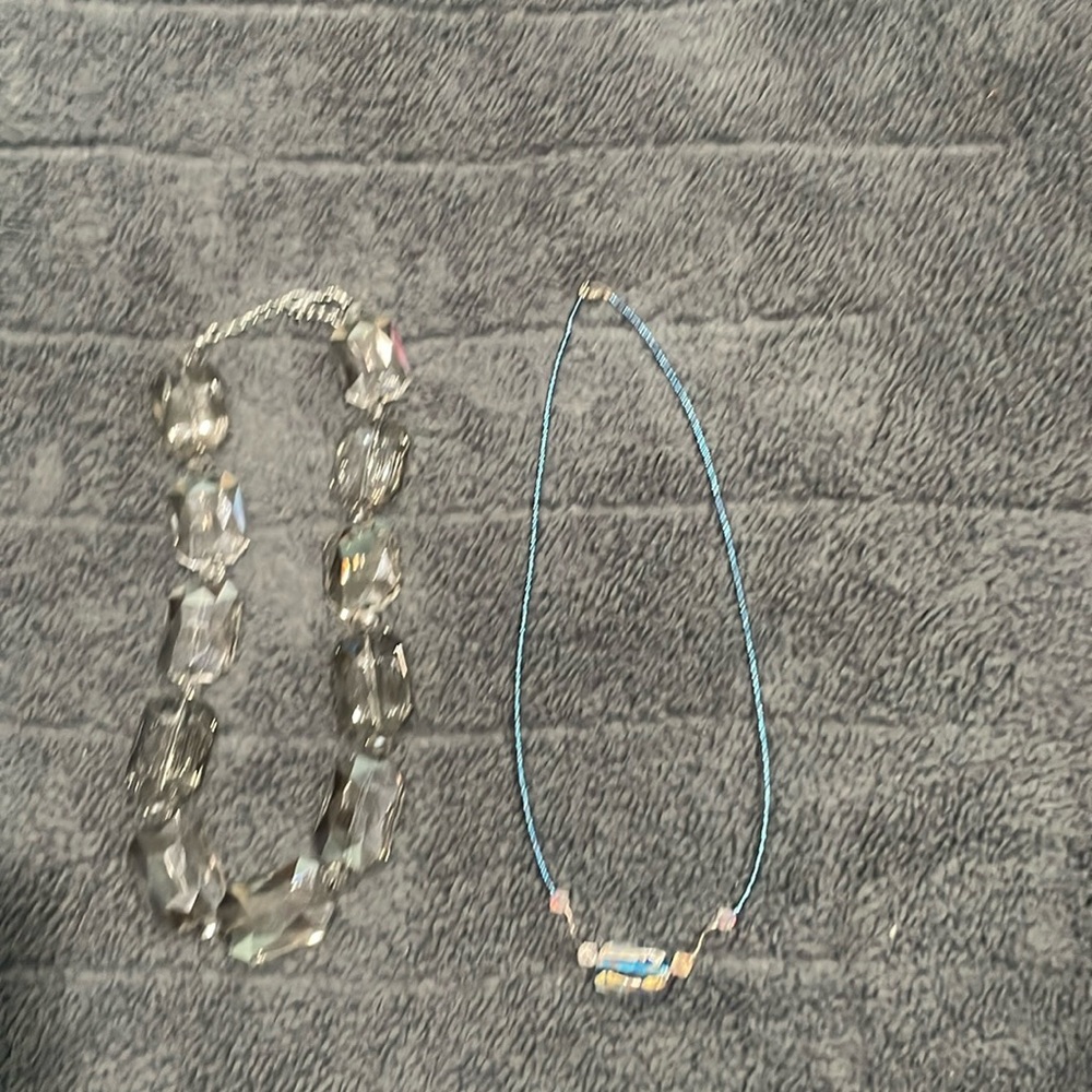 Two beautiful necklaces. One by Leslie Danzis.